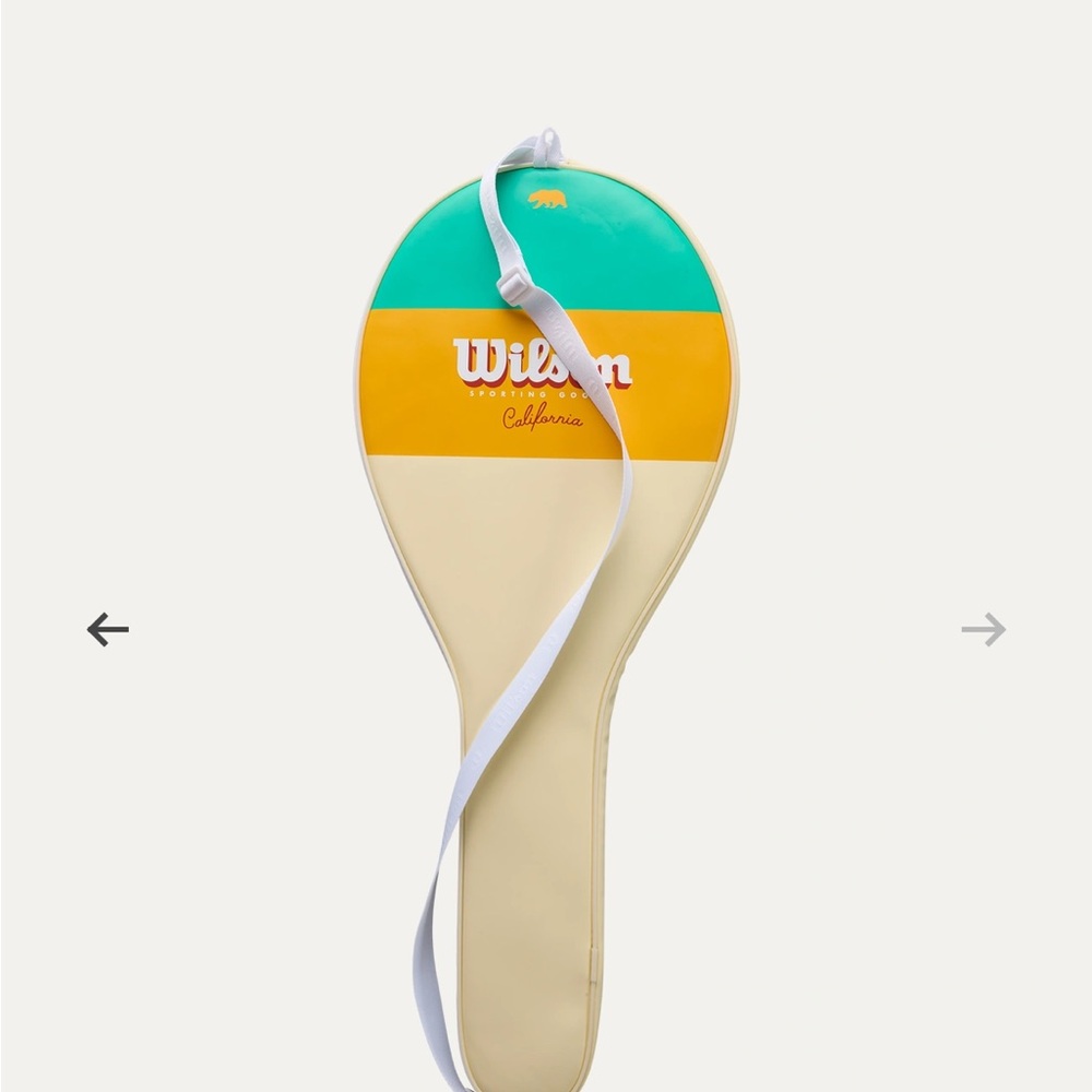 Wilson Teal and Yellow Racket Cover